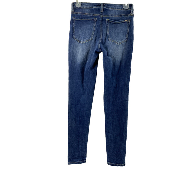Special A Jeans Juniors Size 3 Skinny Medium Wash Denim Mid Rise Distress - Picture 2 of 13